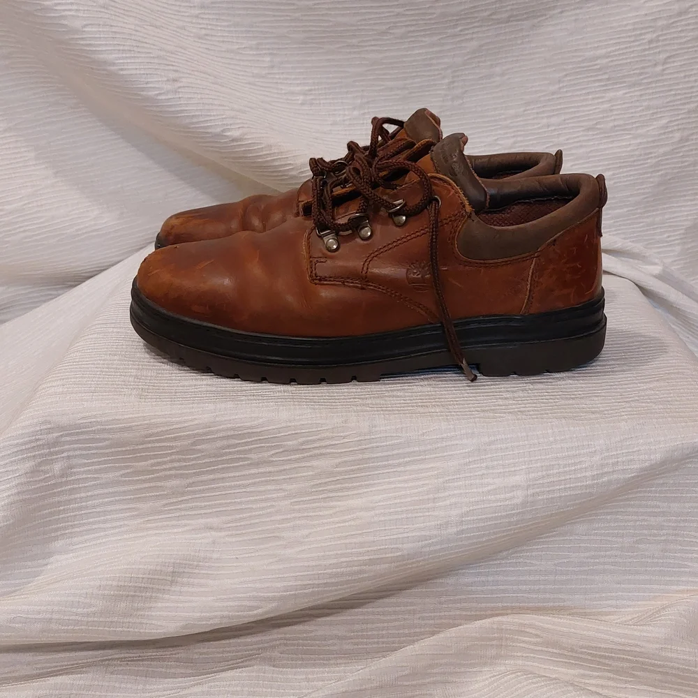 Vintage Timberland Men's Brown Leather Oxfords Size 11